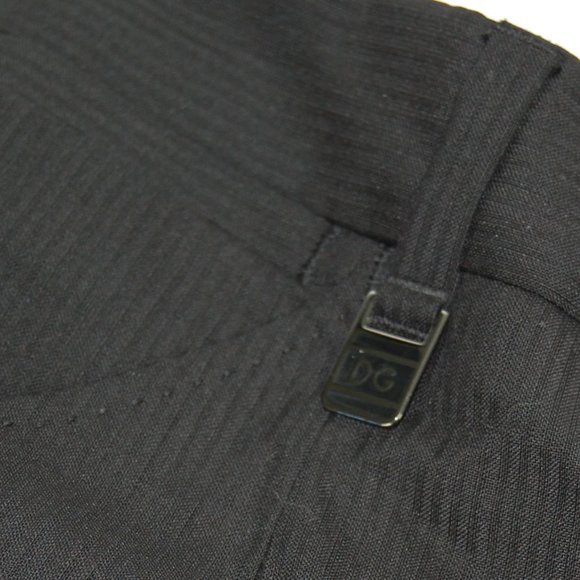 Dolce and Gabbana Pin Strip Dress Pants Gray 48 - Picture 3 of 8